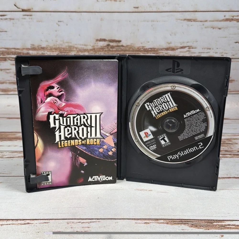 Guitar Hero lll 3: Legends of Rock (Playstation 2 PS2, 2007) Complete Manual CIB